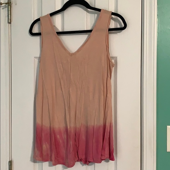 Free People peach and pink flowy tank - Picture 3 of 4